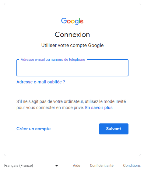 Connexion _ comptes Google