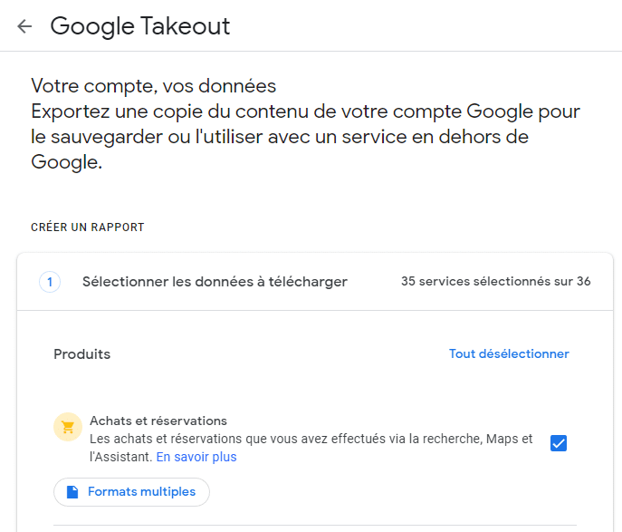 Google Takeout