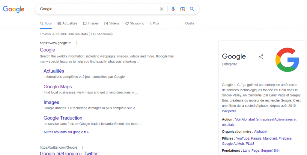 Google - Recherche Google