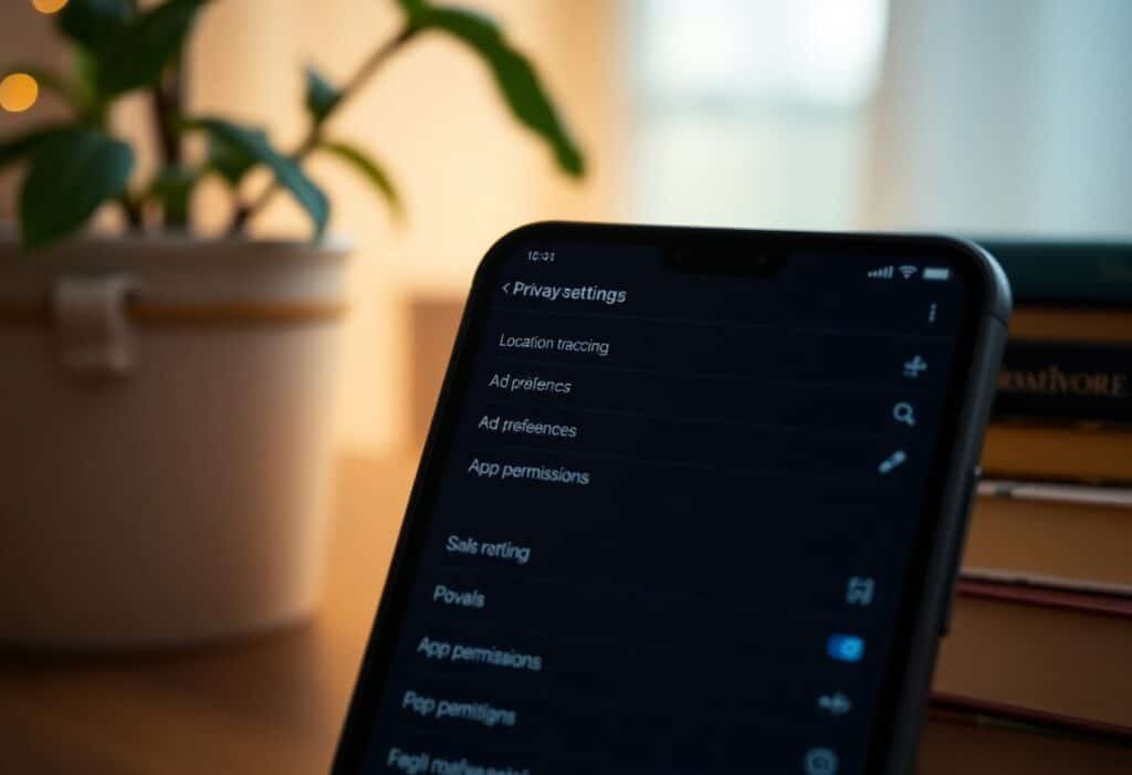 Smartphone avec cadenas posé sur un clavier, symbole de la protection de la vie privée en ligne en 2025